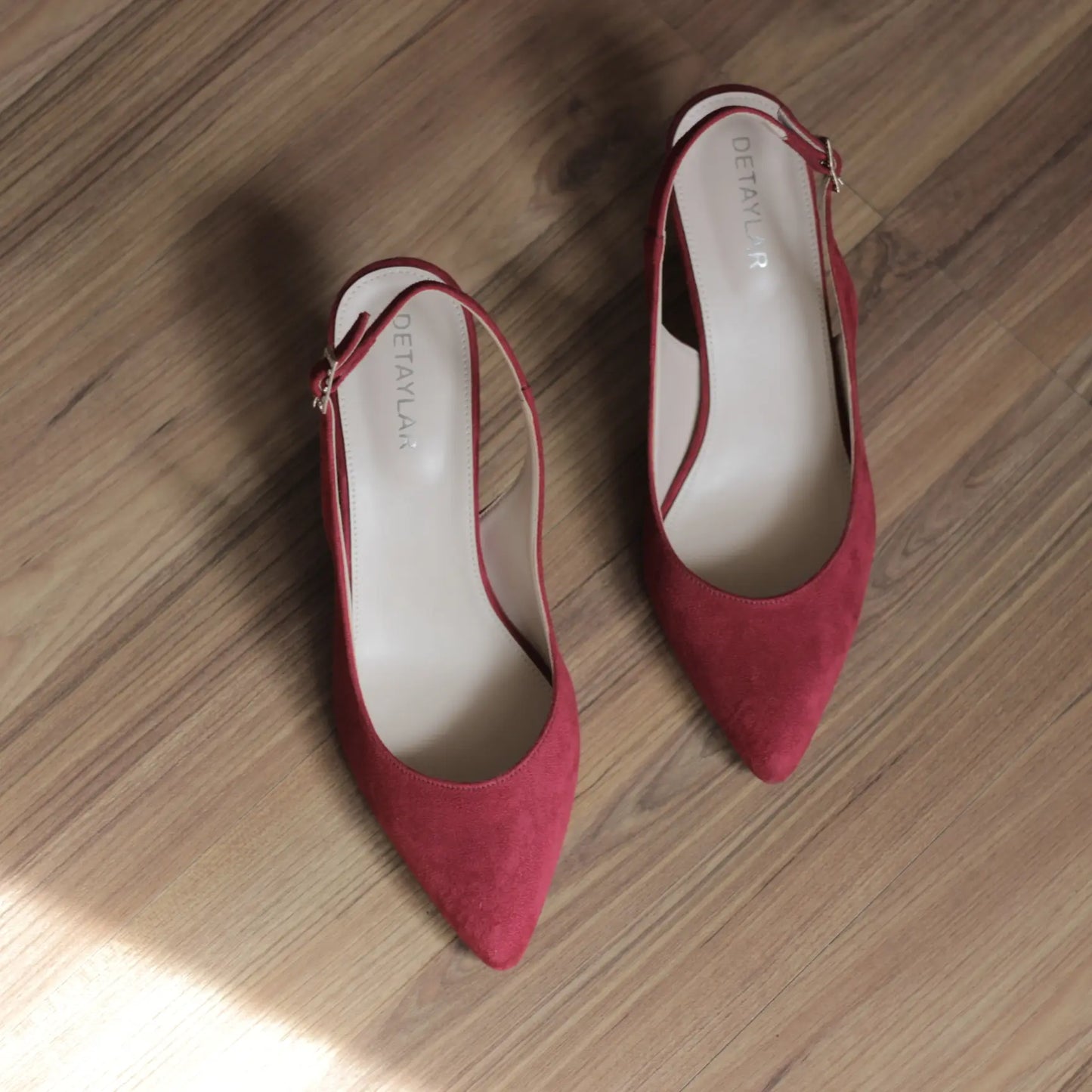 ZINA – Burgundy Suede Heels