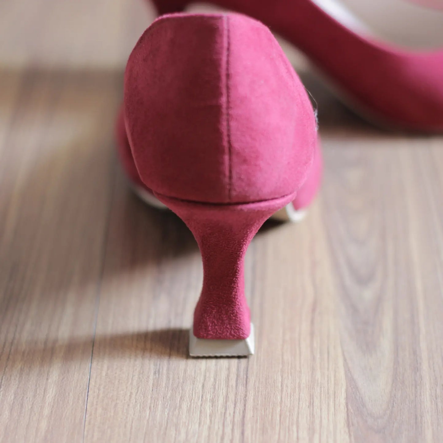 RAVENA – Wine Suede Heels